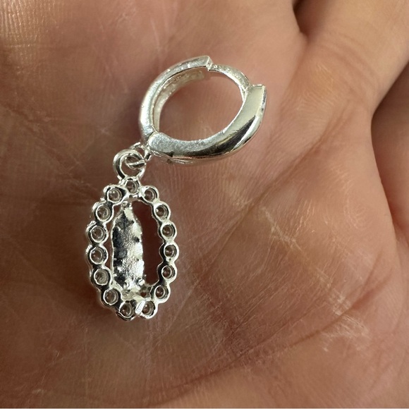 Sterling Silver 925 Our Lady of Guadalupe Dangle Earrings - Picture 6 of 11